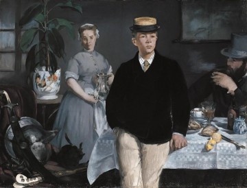  Dou Canvas - The Luncheon in the Studio Realism Impressionism Edouard Manet